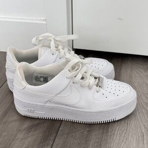 Nike Sage Air Force 1 Women's White Air Sneakers
